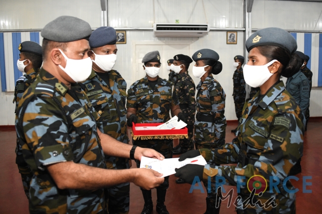 EOD Badge Awarding Parade at SLAF Station Palavi
