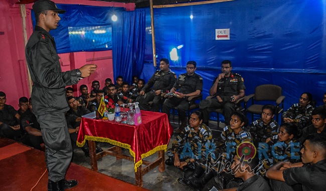 SLAF REGIMENT OFFICER CADETS TAKE PART IN A JOINT EXERCISE WITH SL ARMY OFFICER CADETS