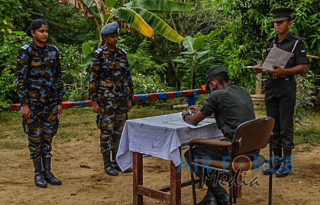 SLAF REGIMENT OFFICER CADETS TAKE PART IN A JOINT EXERCISE WITH SL ARMY OFFICER CADETS