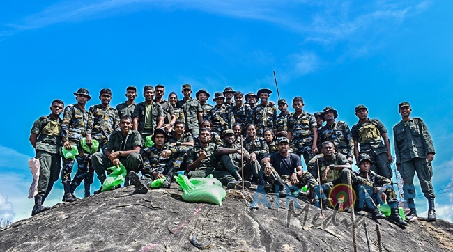SLAF REGIMENT OFFICER CADETS TAKE PART IN A JOINT EXERCISE WITH SL ARMY OFFICER CADETS