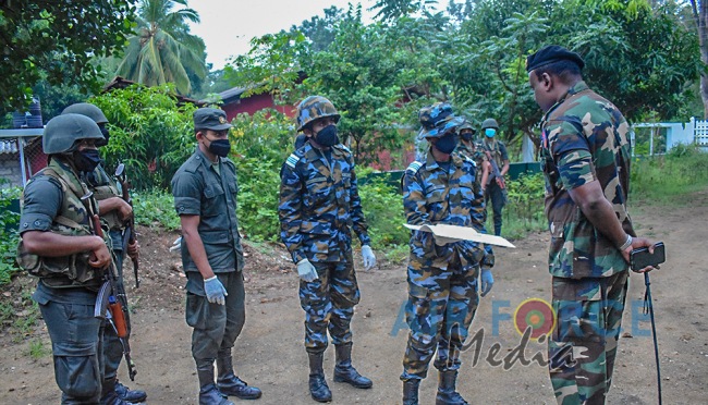 SLAF REGIMENT OFFICER CADETS TAKE PART IN A JOINT EXERCISE WITH SL ARMY OFFICER CADETS