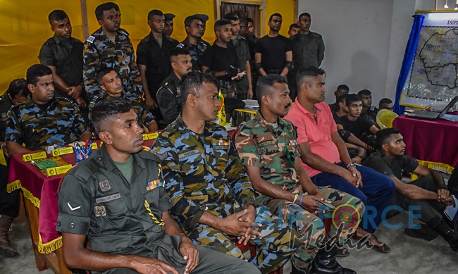 SLAF REGIMENT OFFICER CADETS TAKE PART IN A JOINT EXERCISE WITH SL ARMY OFFICER CADETS