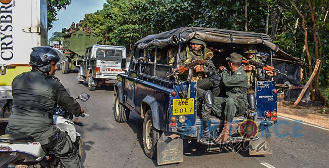 SLAF REGIMENT OFFICER CADETS TAKE PART IN A JOINT EXERCISE WITH SL ARMY OFFICER CADETS
