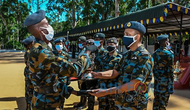 SLAF Combat Training School at Diyatalawa Conducts Fall Out Parade