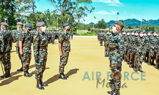 SLAF Combat Training School at Diyatalawa Conducts Fall Out Parade