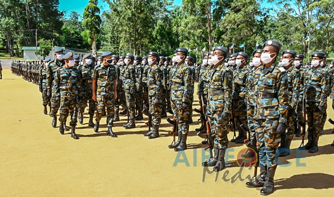 SLAF Combat Training School at Diyatalawa Conducts Fall Out Parade