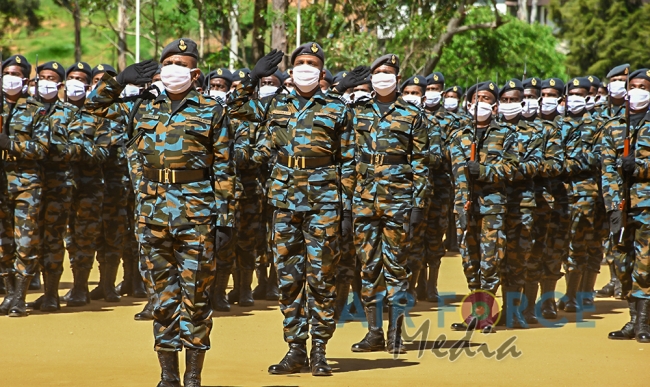 SLAF Combat Training School at Diyatalawa Conducts Fall Out Parade