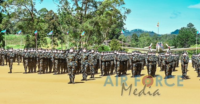 SLAF Combat Training School at Diyatalawa Conducts Fall Out Parade