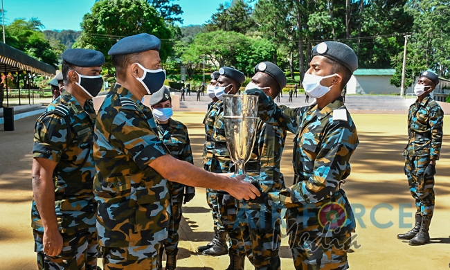 SLAF Combat Training School at Diyatalawa Conducts Fall Out Parade