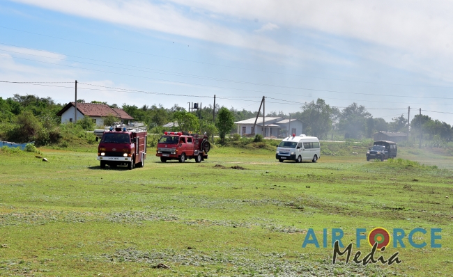 SLAF Conducts Combined Crash and Fire Drill at Trincomalee