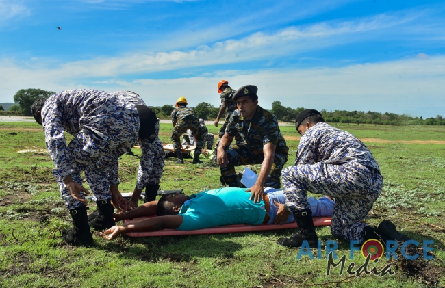 SLAF Conducts Combined Crash and Fire Drill at Trincomalee