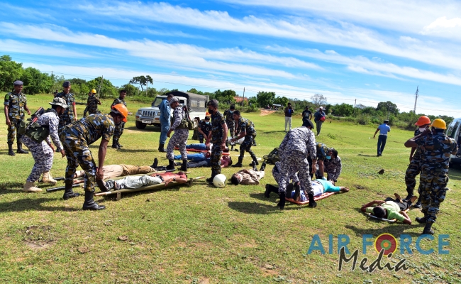 SLAF Conducts Combined Crash and Fire Drill at Trincomalee