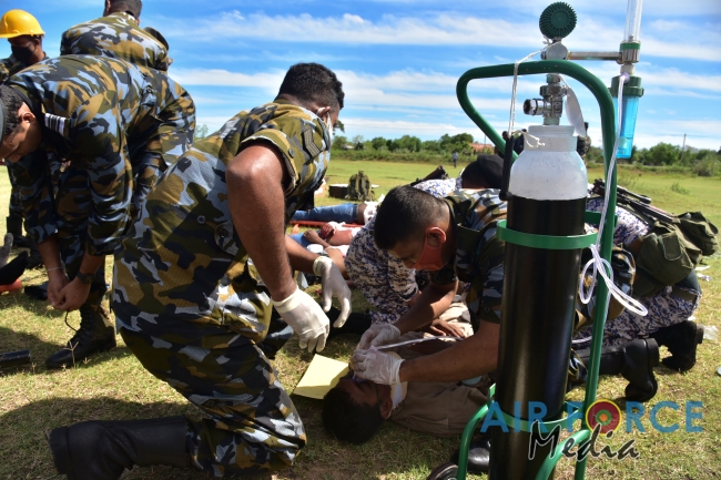 SLAF Conducts Combined Crash and Fire Drill at Trincomalee