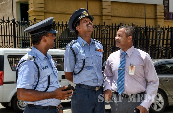 SLAF Assists to Conduct Fire Drill at Central Bank