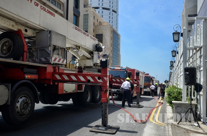 SLAF Assists to Conduct Fire Drill at Central Bank