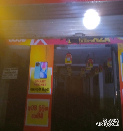 SLAF ASSISTS IN EXTINGUISHING FIRE AT SINGER SHOWROOM IN MIRIGAMA