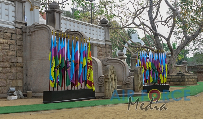 Flag Blessing Ceremony at ‘Sri Maha Bodhi’ Anuradhapura