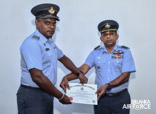 NO. 01
OFFICERS FLIGHT SAFETY COURSE OF SLAF - 2024