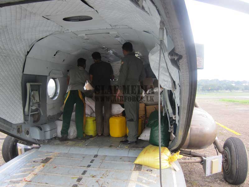 SLAF Keeps up the Flow of Relif Aid to Flood Affected Areas