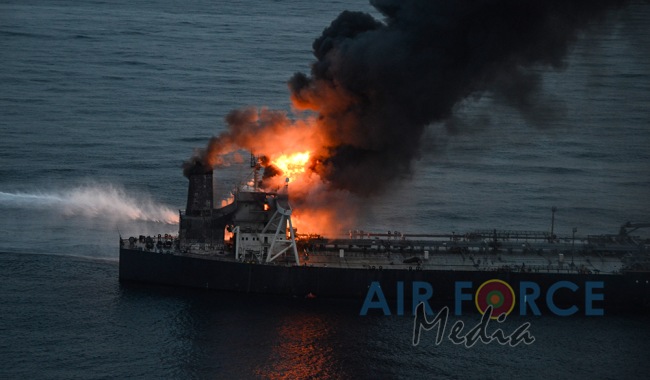 SLAF First to Respond to Distress Call of MT New Diamond Oil Tanker