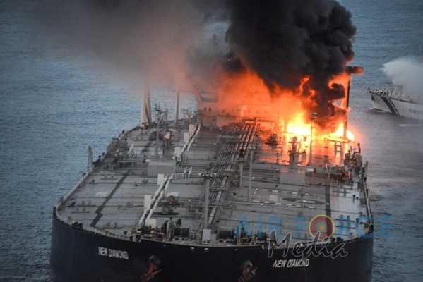 SLAF First to Respond to Distress Call of MT New Diamond Oil Tanker