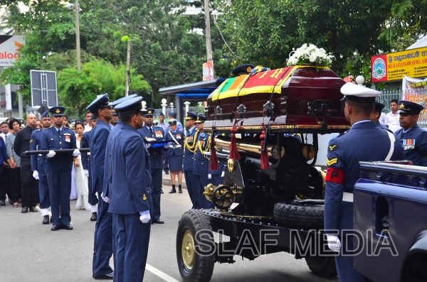 The Funeral Parade of Air Chief Marshal D C Perera VSV, ndc, psc