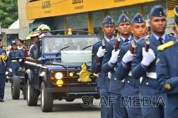 The Funeral Parade of Air Chief Marshal D C Perera VSV, ndc, psc