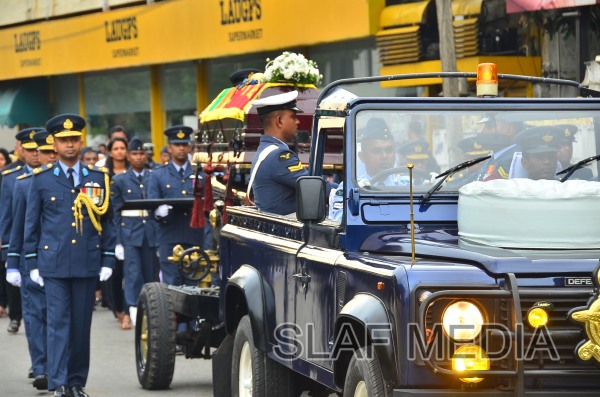 The Funeral Parade of Air Chief Marshal D C Perera VSV, ndc, psc