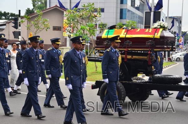 The Funeral Parade of Air Chief Marshal D C Perera VSV, ndc, psc