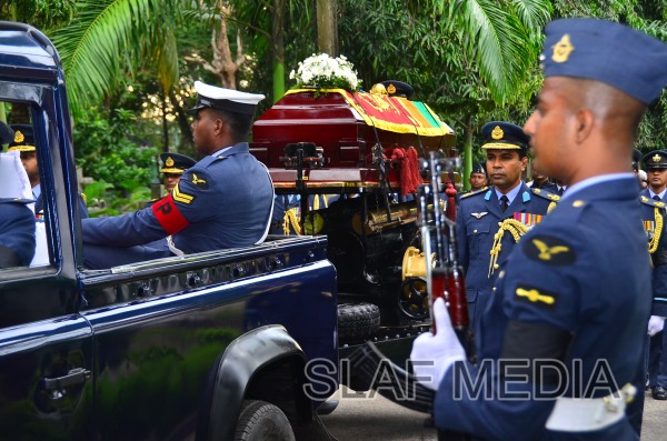 The Funeral Parade of Air Chief Marshal D C Perera VSV, ndc, psc