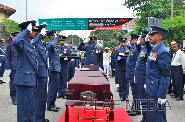 The Funeral Parade of Air Chief Marshal D C Perera VSV, ndc, psc