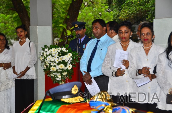 The Funeral Parade of Air Chief Marshal D C Perera VSV, ndc, psc