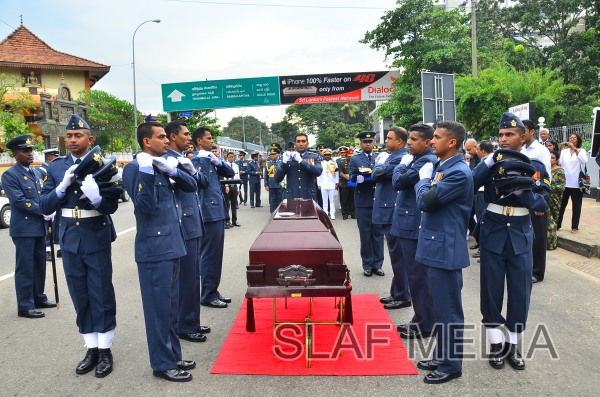 The Funeral Parade of Air Chief Marshal D C Perera VSV, ndc, psc