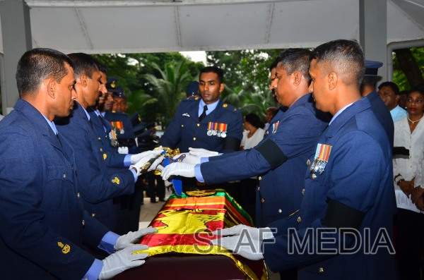 The Funeral Parade of Air Chief Marshal D C Perera VSV, ndc, psc