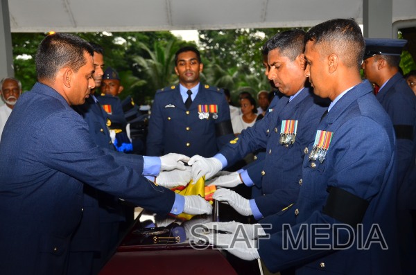 The Funeral Parade of Air Chief Marshal D C Perera VSV, ndc, psc