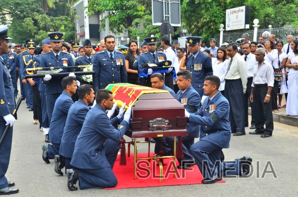 The Funeral Parade of Air Chief Marshal D C Perera VSV, ndc, psc