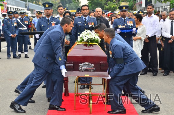 The Funeral Parade of Air Chief Marshal D C Perera VSV, ndc, psc