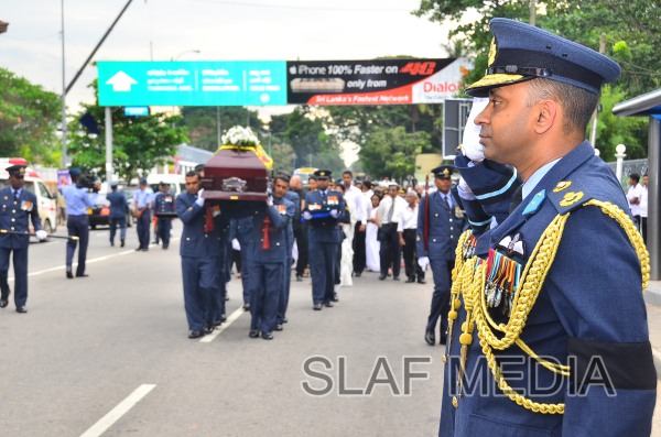 The Funeral Parade of Air Chief Marshal D C Perera VSV, ndc, psc