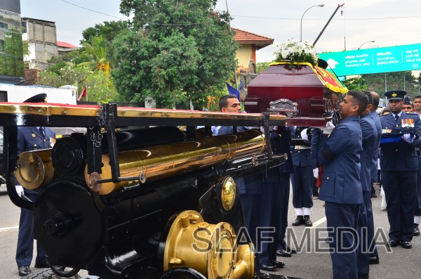 The Funeral Parade of Air Chief Marshal D C Perera VSV, ndc, psc