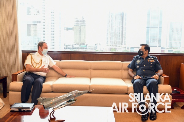 MILITARY ADVISER AT THE EMBASSY OF GERMANY IN NEW DELHI CALLS ON THE COMMANDER OF THE AIR FORCE