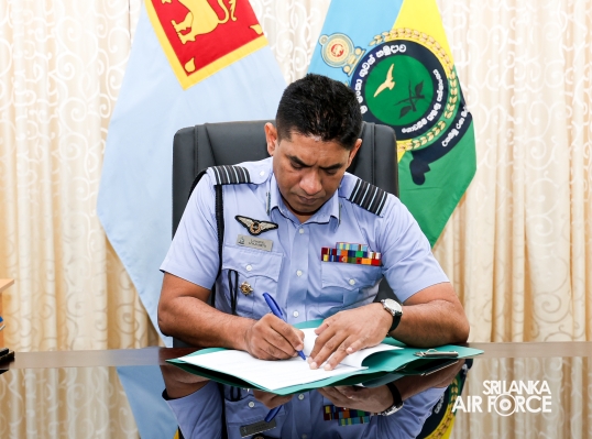 CHANGE OF COMMAND IN GROUND TRAINING WING SLAF ACADEMY CHINA BAY