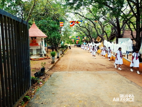 SLAF STATION WEERAWILA SUCCESSFULLY COMPLETES ‘GUWAN MITHUDAM’ PROJECT AT H/SAMANPURA MAHA VIDYALAYA