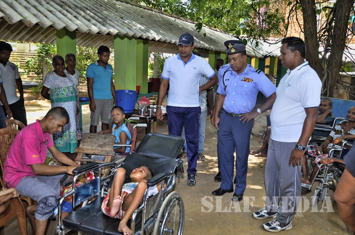SLAF Diyatalawa Extended Assistance for Differently Able Elders and Children of Meth-Sevana Foundation Wellawaya