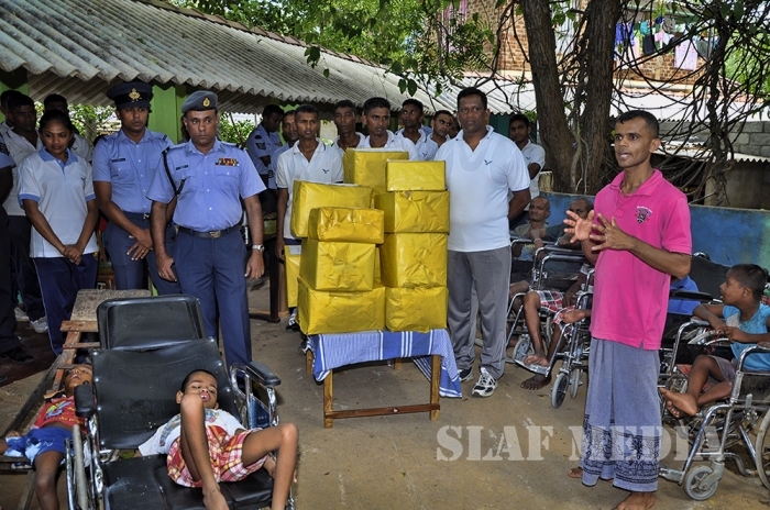 SLAF Diyatalawa Extended Assistance for Differently Able Elders and Children of Meth-Sevana Foundation Wellawaya