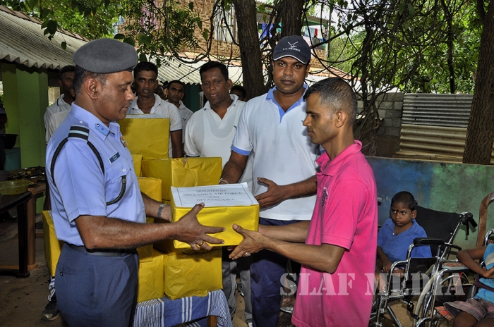 SLAF Diyatalawa Extended Assistance for Differently Able Elders and Children of Meth-Sevana Foundation Wellawaya