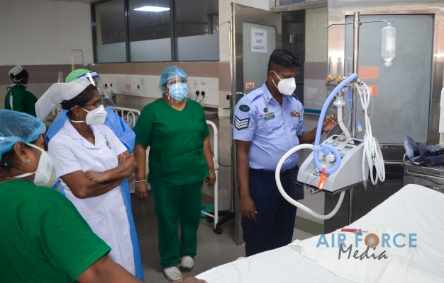 SRI
LANKA AIR FORCE HANDS OVER HHOT UNIT TO DISTRICT GENERAL HOSPITAL
KALUTARA
