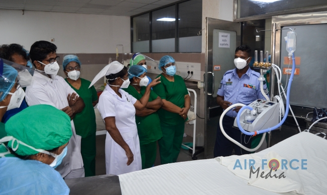 SRI
LANKA AIR FORCE HANDS OVER HHOT UNIT TO DISTRICT GENERAL HOSPITAL
KALUTARA