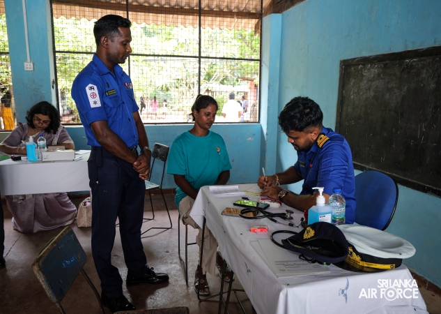 SLAF, SLCOMM AND SLAF SEVA VANITHA UNIT CONDUCT MEDICAL OUTREACH PROGRAMME IN ANURADHAPURA