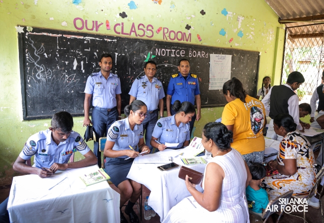 SLAF, SLCOMM AND SLAF SEVA VANITHA UNIT CONDUCT MEDICAL OUTREACH PROGRAMME IN ANURADHAPURA