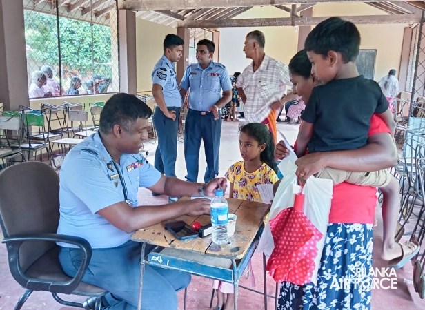 SLAF, SLCOMM AND SLAF SEVA VANITHA UNIT CONDUCT MEDICAL OUTREACH PROGRAMME IN ANURADHAPURA